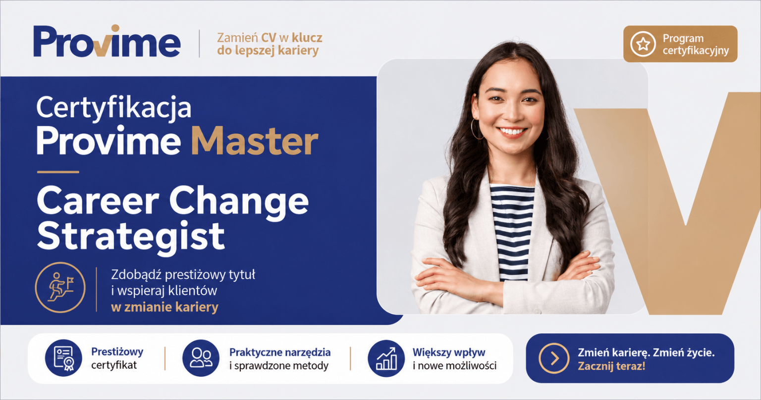Certyfikacja Provime Master – Career Change Strategist